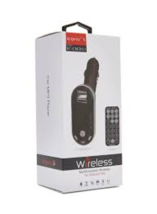 آيكونكس مشغل MP3 بلوتوث للسيارة متعدد الوظائف iConix IC-CM2013 مع جهاز إرسال FM وجهاز تحكم عن بُعد - أسود - Image 2